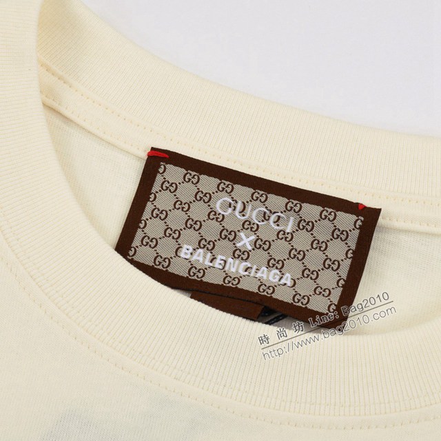 Gucci X Balenciaga 2023SS新款聯名印花T恤 男女同款 tzy2710